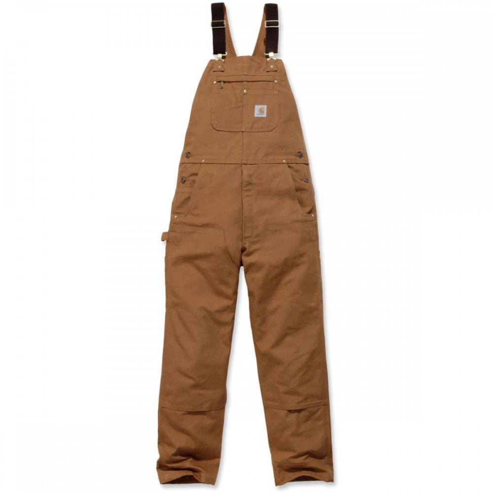 102776 Heavyweight Duck Bib Overall - Relaxed Fit Carhartt Brown 34" 32" *One Size Only - Outlet Store*