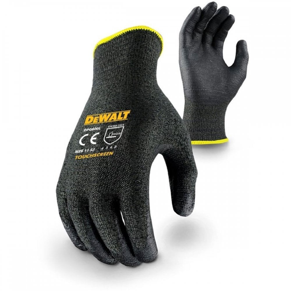 DPG800L Touchscreen Hppe Glove Black One Size *One Size Only - Outlet Store*