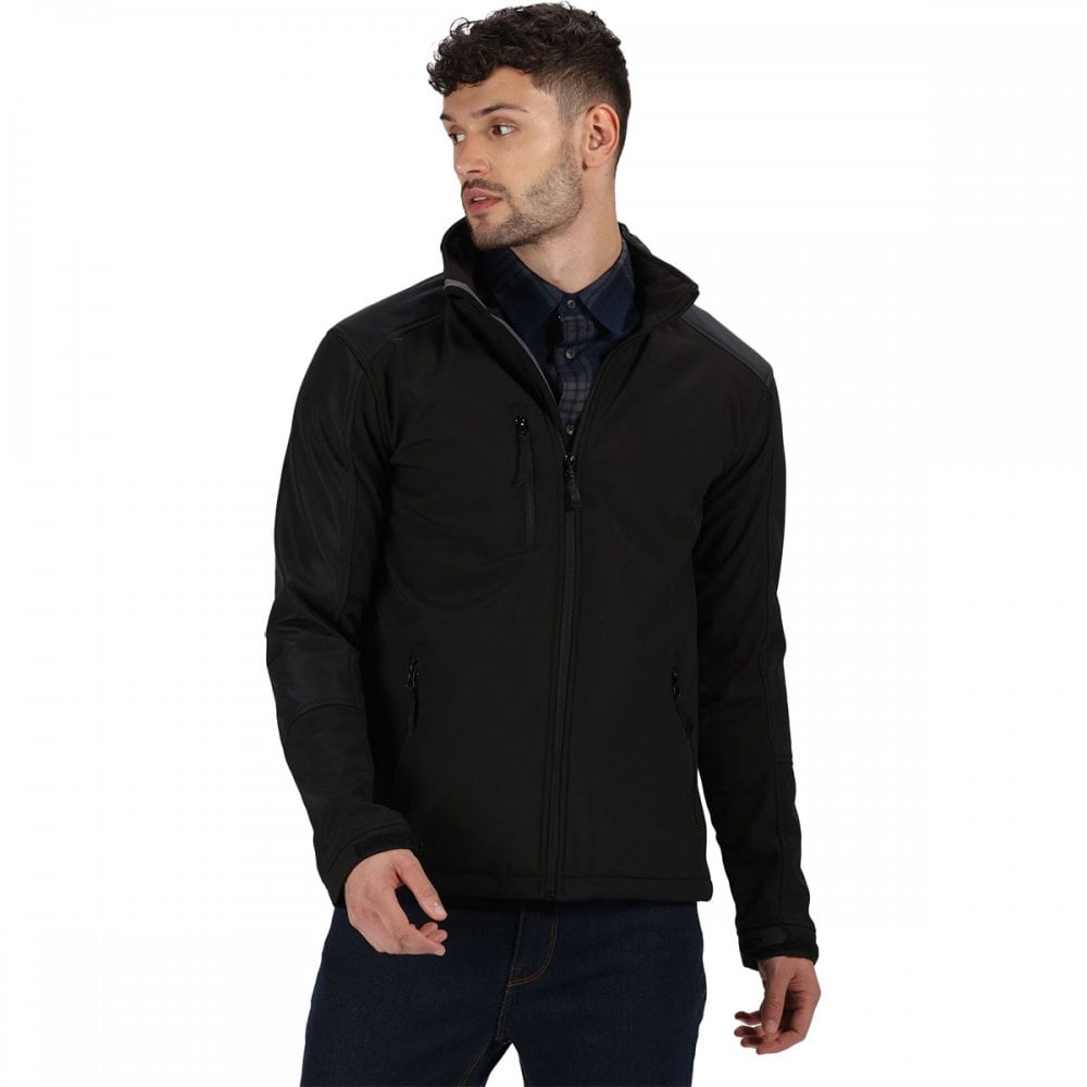 TRA600 Mens Honestly Made Recycled Softshell Jacket Black M *One Size Only - Outlet Store*