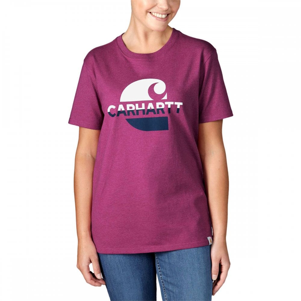 105738 Womens Loose Fit Short Sleeve Graphic T-Shirt