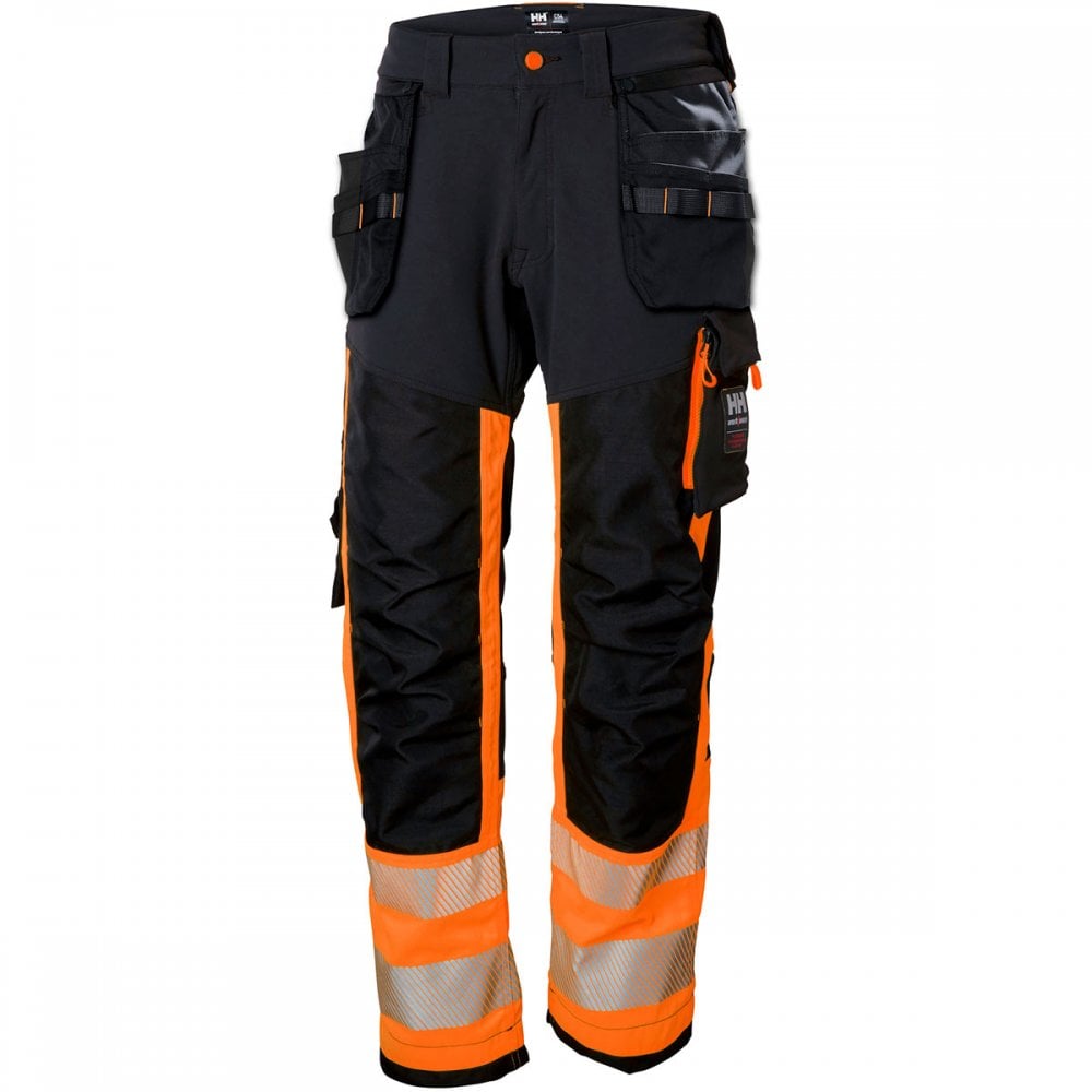 77471 ICU Construction Trouser Class 1 Orange/Ebony 32" 43.5" *One Size Only - Outlet Store*