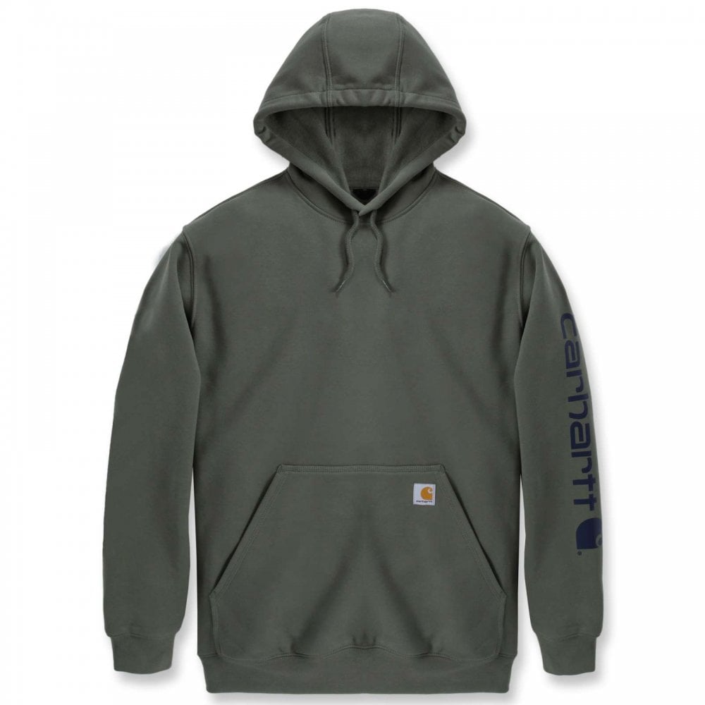 K288 Loose Fit Midweight Logo Sleeve Graphic Sweatshirt Dusty Olive M *One Size Only - Outlet Store*