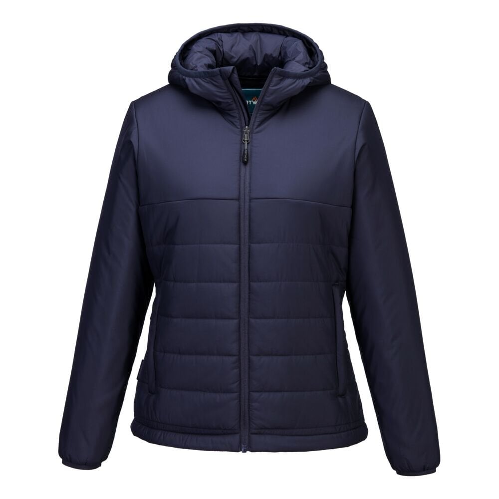 S613 Professional Women's Hooded Insulated Baffle Jacket