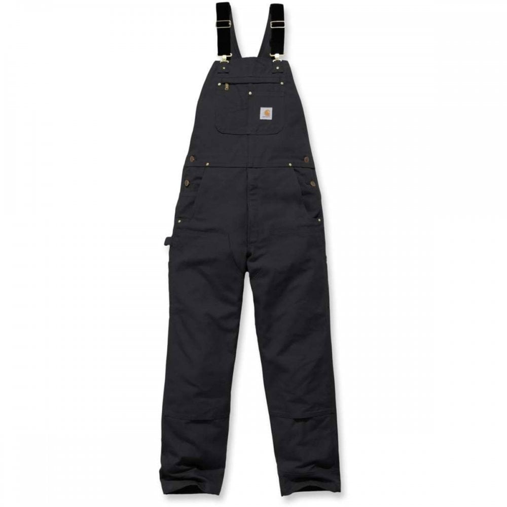 102776 Heavyweight Duck Bib Overall - Relaxed Fit Black 32" 30" *One Size Only - Outlet Store*