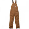 102776 Heavyweight Duck Bib Overall - Relaxed Fit Carhartt Brown 30" 44" *One Size Only - Outlet Store*