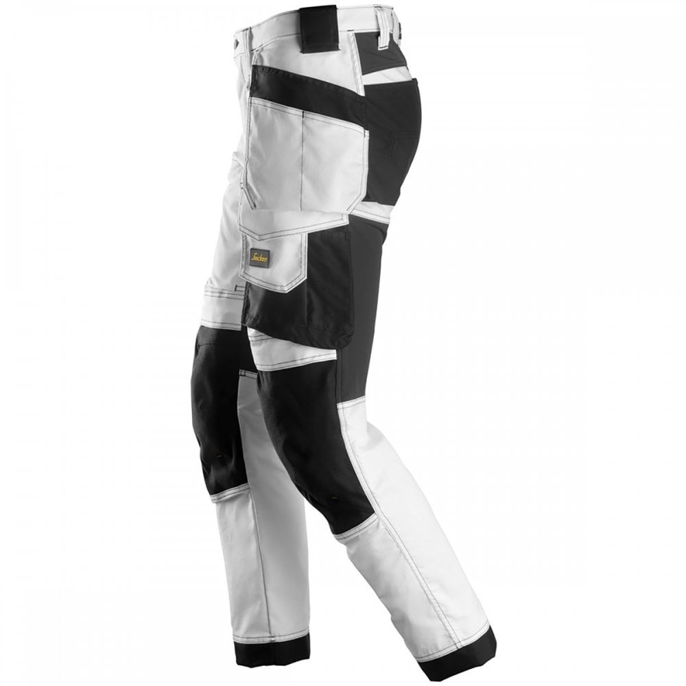 6241 AllroundWork Slim Fit Trousers Holster Pockets White