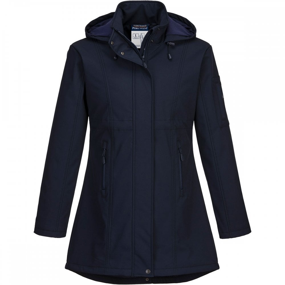 TK42 Womens Carla Softshell Jacket Navy M *One Size Only - Outlet Store*