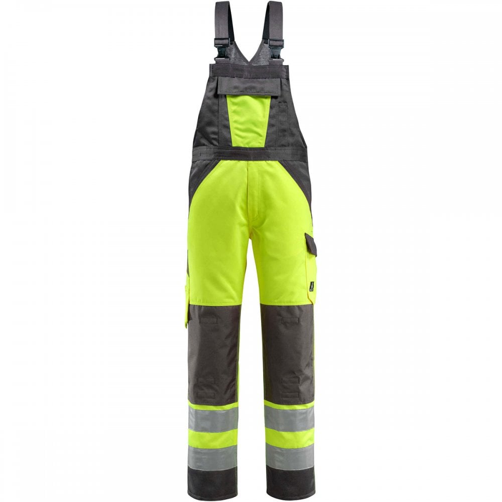 15969 Gosford Safe Light Bib & Brace With Kneepad Pockets