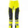 19079 Accelerate Safe Trousers with kneepad pockets Hi-Vis Yellow/Dark Navy 32" 32.5" *One Size Only - Outlet Store*