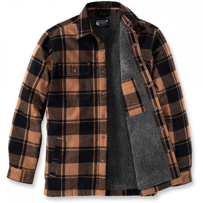 105939 Flannel Sherpa-Lined Shirt Jacket