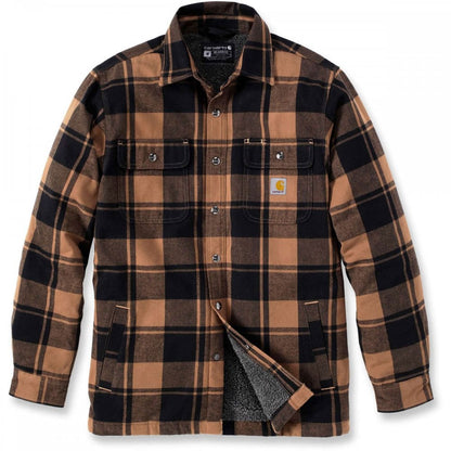 105939 Flannel Sherpa-Lined Shirt Jacket