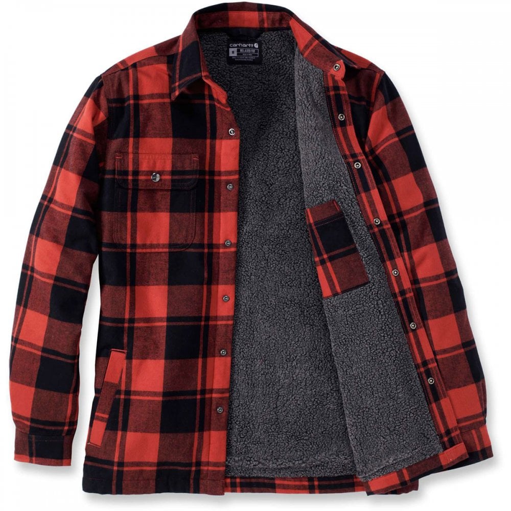 105939 Flannel Sherpa-Lined Shirt Jacket