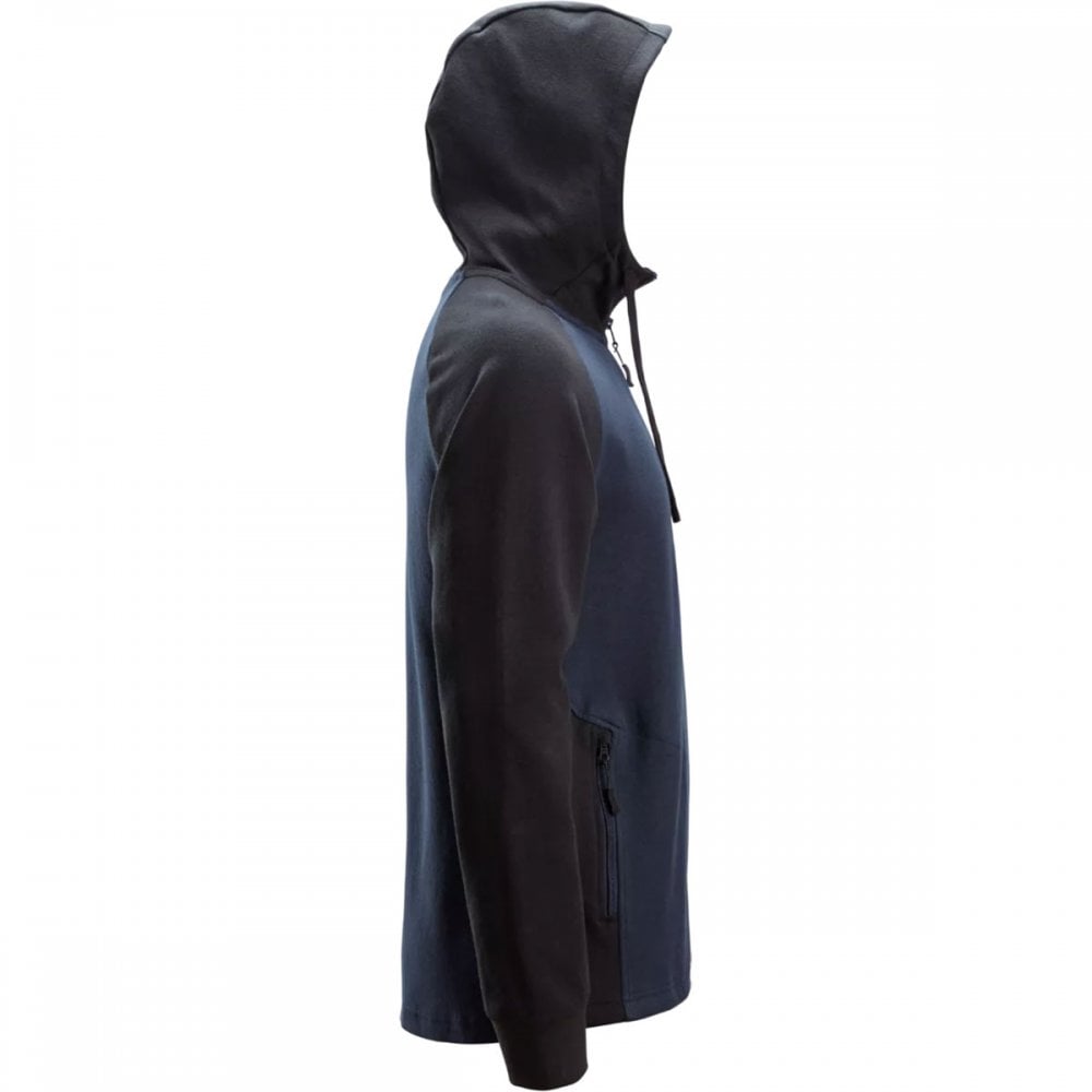 2842 Two-Coloured Half-Zip Hoodie