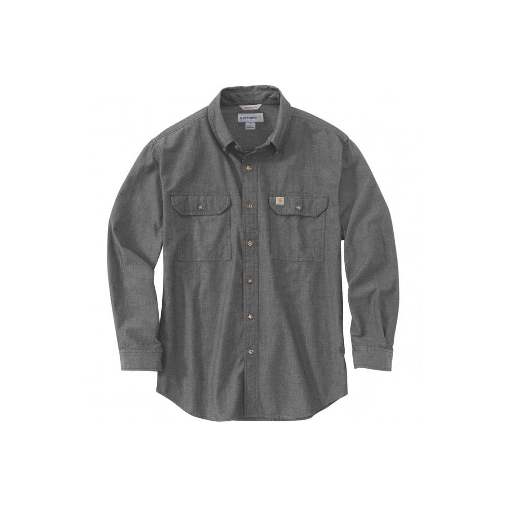 104368 Loose Chambray Long Sleeve Shirt