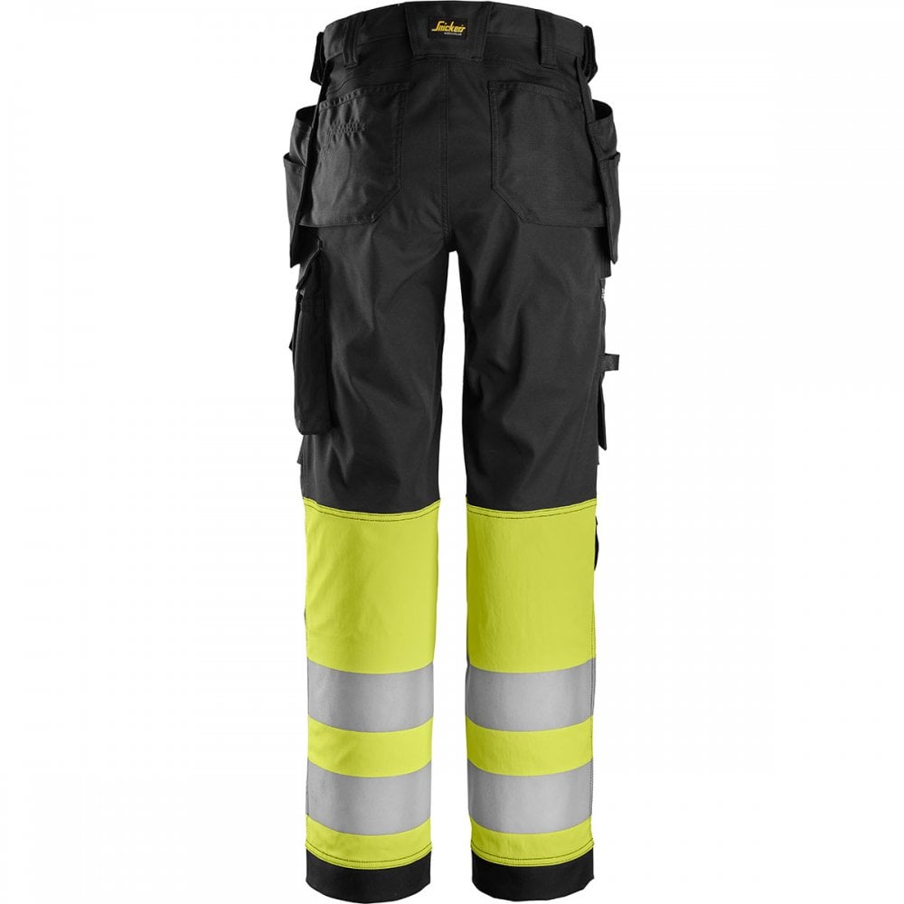 6734 Womens High-Vis Class 1 Stretch Trouser Holster Pockets