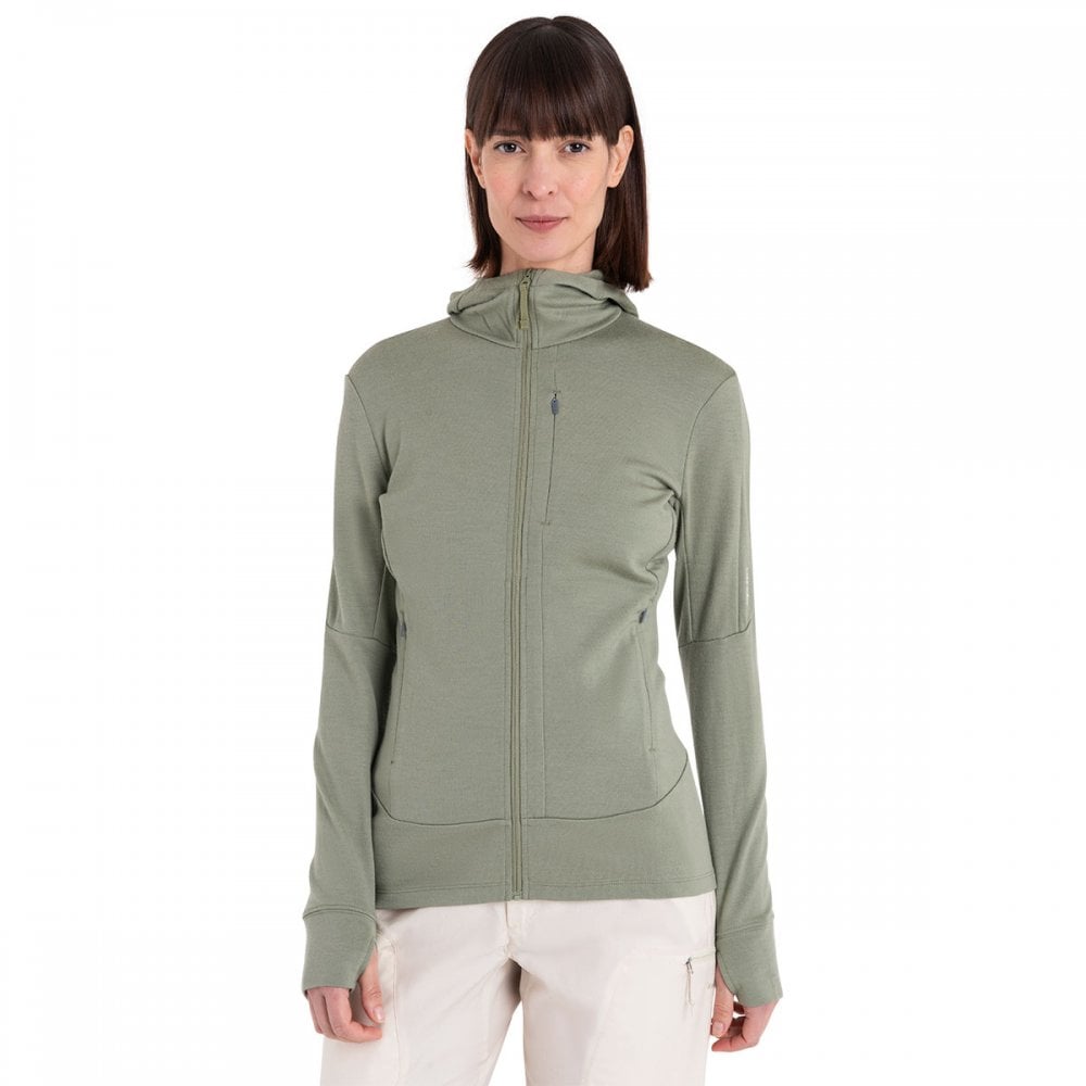 Womens Merino 260 Quantum Long Sleeve Zip Hoodie