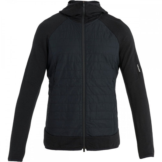 Mens Merino Blend Quantum Hybrid Long Sleeve Zip Hoodie