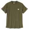 106652 Carhartt Force Relaxed Fit Midweight Short-Sleeve Pocket T-Shirt Dark Bronzed Green S *One Size Only - Outlet Store*