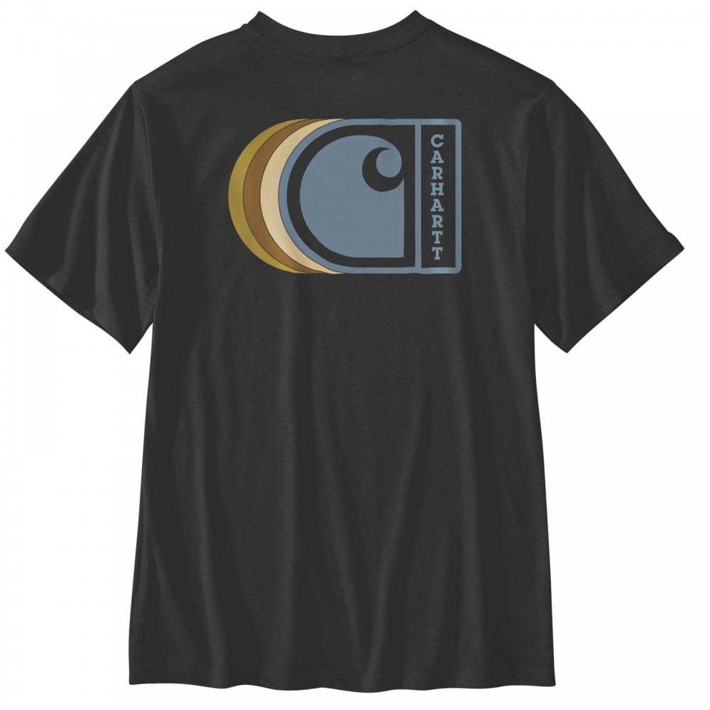 107048 Relaxed Fit Lightweight Short-Sleeve C Graphic T-Shirt