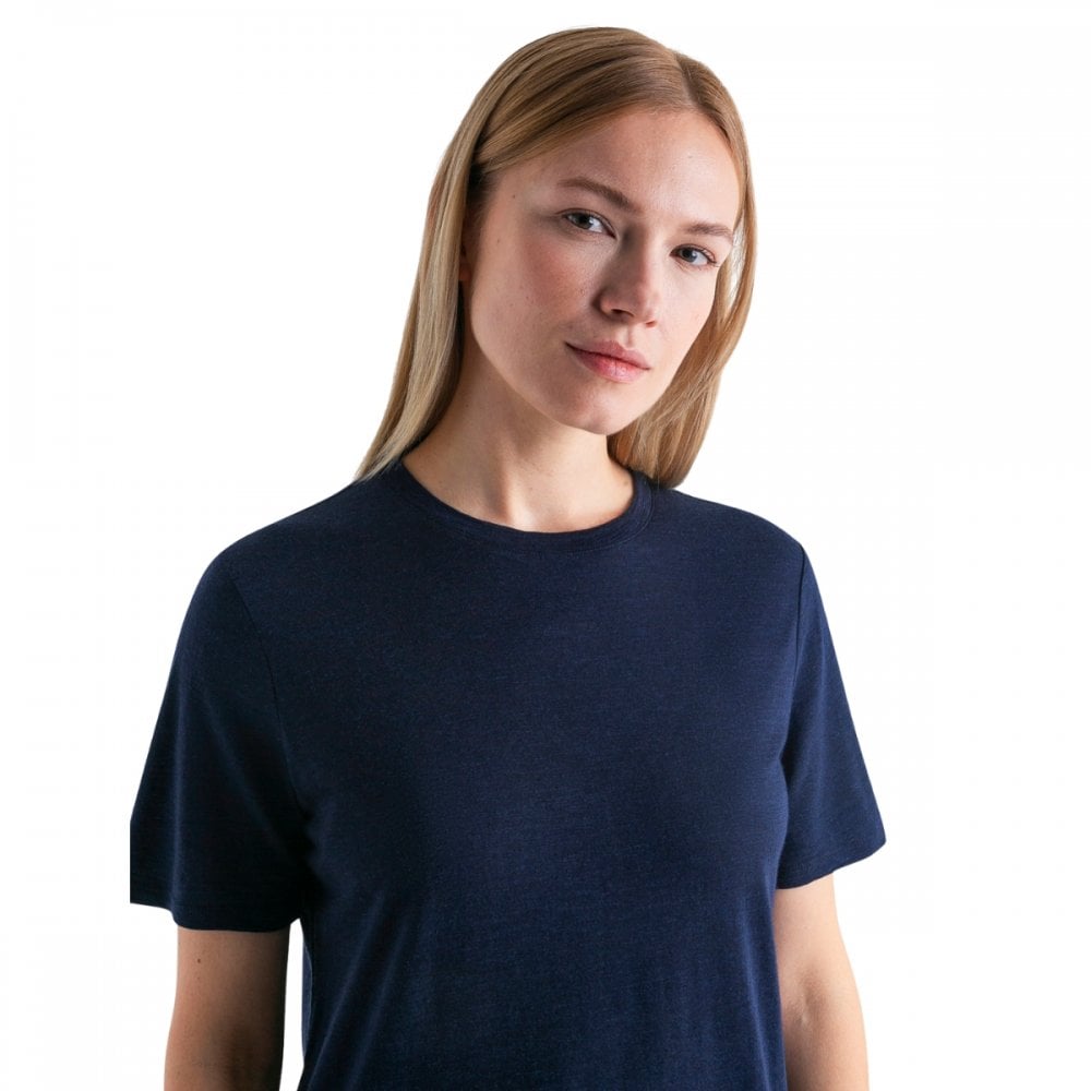 Womens Merino Linen Short Sleeve T-Shirt
