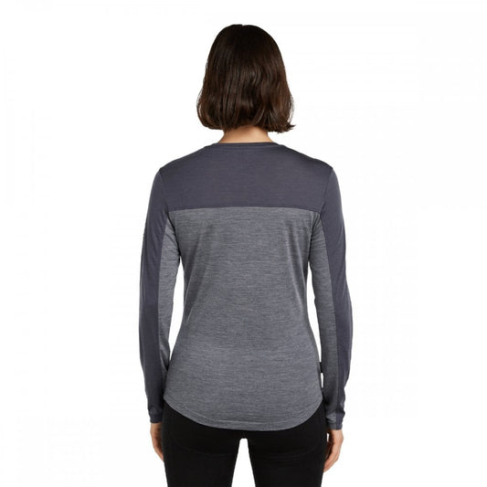 Womens Merino Blend 125 Cool-Lite™ Sphere Long Sleeve T-Shirt Colour Block