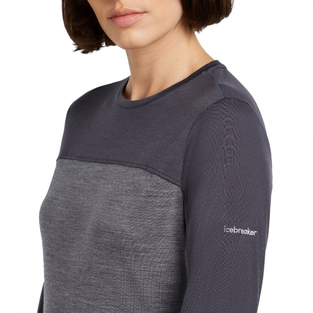 Womens Merino Blend 125 Cool-Lite™ Sphere Long Sleeve T-Shirt Colour Block