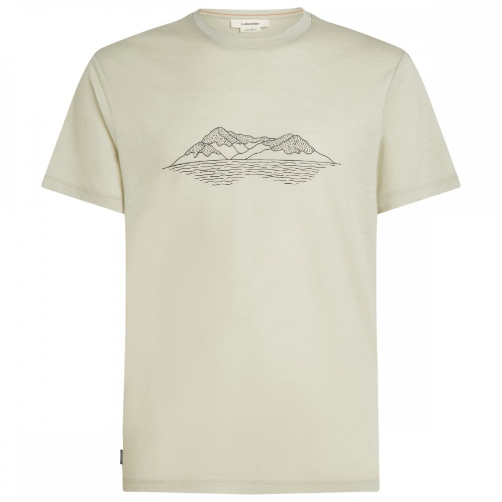 Mens Merino 150 Tech Lite Short Sleeve T-Shirt Pukaki Reflected