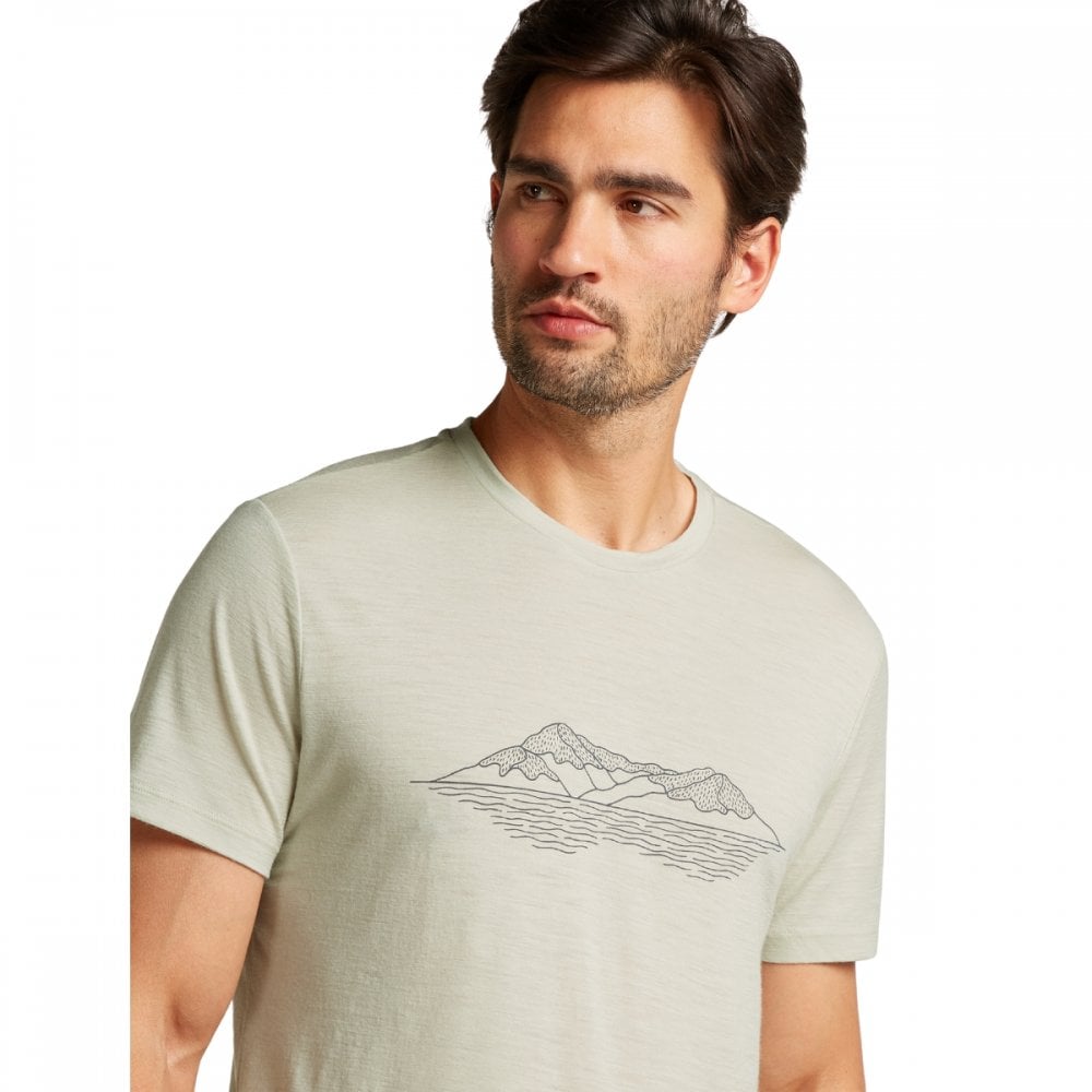 Mens Merino 150 Tech Lite Short Sleeve T-Shirt Pukaki Reflected