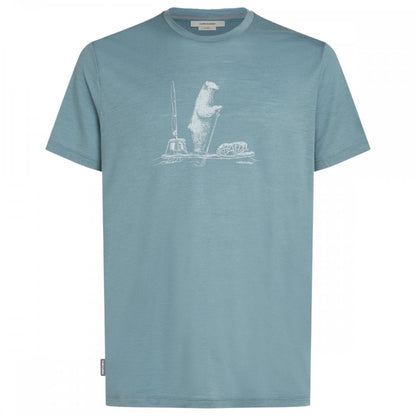 Mens Merino 150 Tech Lite Short Sleeve T-Shirt Polar Paddle