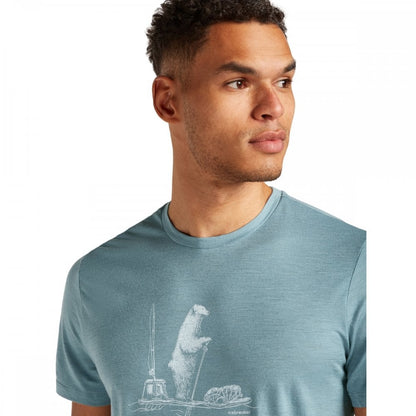 Mens Merino 150 Tech Lite Short Sleeve T-Shirt Polar Paddle
