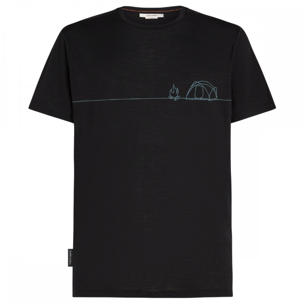 Mens Merino 150 Tech Lite Short Sleeve T-Shirt Single Line Camp
