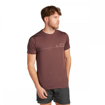 Mens Merino 150 Tech Lite Short Sleeve T-Shirt Single Line Camp