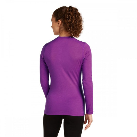 Womens Merino 200 Oasis Long Sleeve Crewe Thermal Top Mountain Pulse
