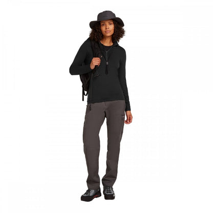 Womens Merino Blend Core Heavyweight Long Sleeve Half Zip Thermal Top