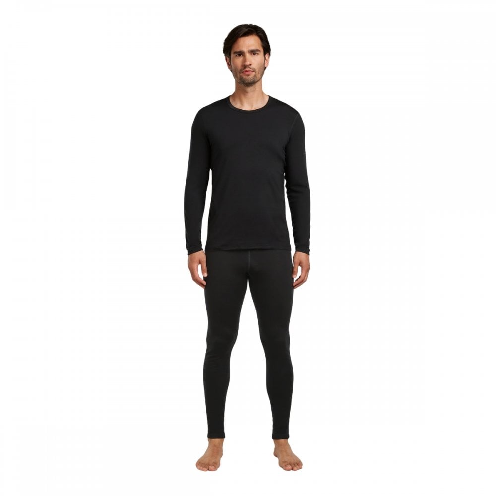 Mens Merino Blend Core Heavyweight Long Sleeve Crewe Thermal Top