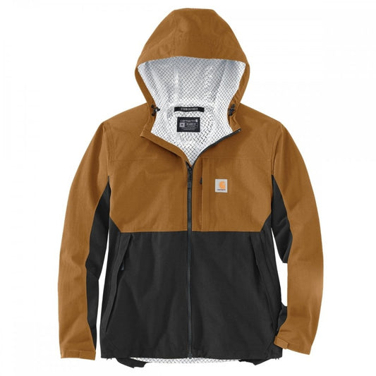 105751 Relaxed Fit Packable Jacket Carhartt Brown/Black XL *One Size Only - Outlet Store*