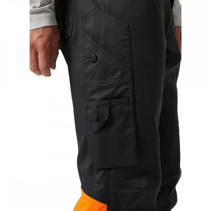 77513 UC-ME Work Trousers Class 1 Hi Vis Orange/Ebony Waist: 30" Inside Leg: 31" *One Size Only - Outlet Store*